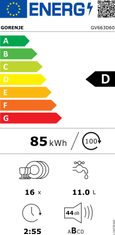 Gorenje Vestavná myčka nádobí GV663D60