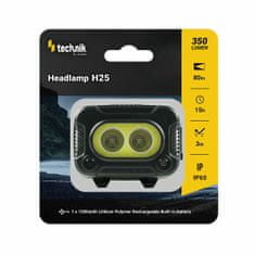 Technik MT-H25 čelovka s pogumováním, LED CREE XPG-2+LED COB, USB-C, červené světlo, stroboskop