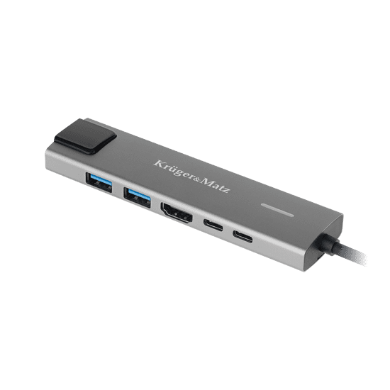 shumee Adaptér (HUB) USB typ C na HDMI/2x USB3.0/2x USB typ C/RJ45