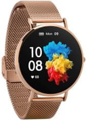 Garett Smartwatch Verona zlatá, ocel