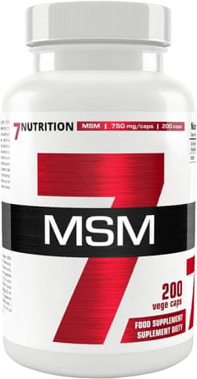 7Nutrition MSM 200 cps, organická sloučenina síry methylsulfonylmethan