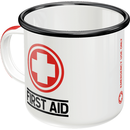 NOSTALGIC-ART Retro Hrnek plechový First Aid 360 ml