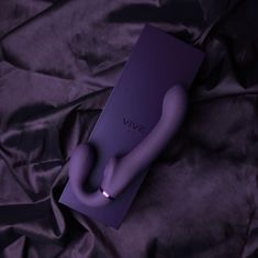 VIVE SHOTS VIVE Ai Dual Vibrating-Air Wave Tickler Strapless Strapon Purple