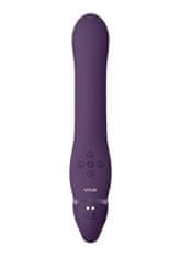 VIVE SHOTS VIVE Ai Dual Vibrating-Air Wave Tickler Strapless Strapon Purple