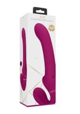 Shots Toys SHOTS VIVE Ai Dual Vibrating-Air Wave Tickler Strapless Strapon Pink