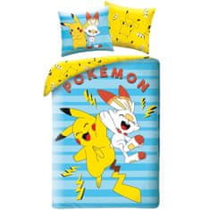 Halantex Oboustranné ložní povlečení Pokémoni Pikachu a Scorbunny