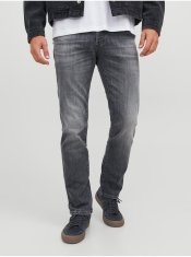 Jack&Jones Šedé pánské straight fit džíny Jack & Jones Tim 28/32