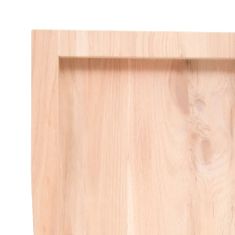 Vidaxl Koupelnová deska 60x50x(2-4) cm neošetřené masivní dřevo