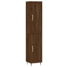 Vidaxl Skříň highboard hnědý dub 34,5 x 34 x 180 cm kompozitní dřevo