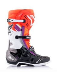 Alpinestars boty TECH 10, ALPINESTARS (oranžová/žlutá/fialová/bílá/černá) 2025 2H17032141