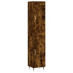 Vidaxl Skříň highboard kouřový dub 34,5 x 34 x 180 cm kompozitní dřevo