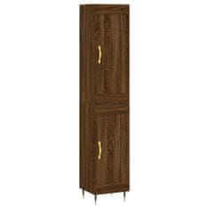 Vidaxl Skříň highboard hnědý dub 34,5 x 34 x 180 cm kompozitní dřevo