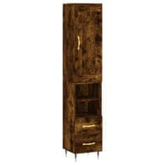 Vidaxl Skříň highboard kouřový dub 34,5 x 34 x 180 cm kompozitní dřevo