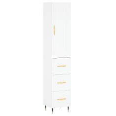 Vidaxl Skříň highboard bílá 34,5 x 34 x 180 cm kompozitní dřevo