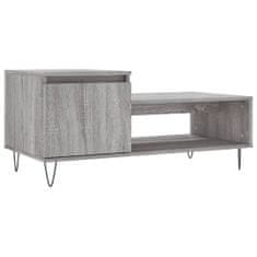 Greatstore Konferenční stolek šedý sonoma 100x50x45 cm kompozitní dřevo