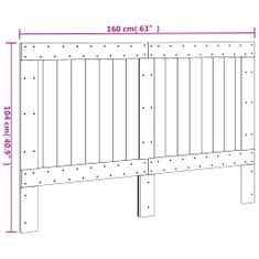 Greatstore Čelo postele 160 x 104 cm masivní borové dřevo