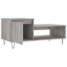 Greatstore Konferenční stolek šedý sonoma 100x50x45 cm kompozitní dřevo
