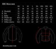 XRC Kožená bunda na moto blk/grey vel. 52