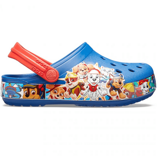 Crocs Fun Lab Paw Patrol Band Clogs pro děti, 19-20 EU, C4, Pantofle, Dřeváky, Blue Jean, Modrá, 205509-4GX