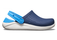 Crocs LiteRide Clogs pro děti, 28-29 EU, C11, Pantofle, Dřeváky, Navy/White, Modrá, 205964-462