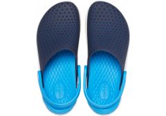 Crocs LiteRide Clogs pro děti, 28-29 EU, C11, Pantofle, Dřeváky, Navy/White, Modrá, 205964-462