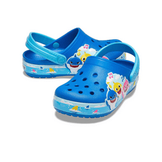 Crocs Fun Lab Baby Shark Band Clogs pro děti, 24-25 EU, C8, Pantofle, Dřeváky, Bright Cobalt, Modrá, 206704-4JL