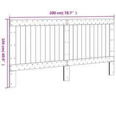 Vidaxl Čelo postele 200 x 104 cm masivní borové dřevo