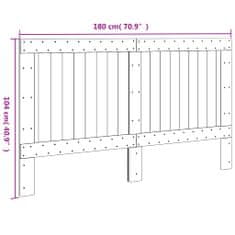 Vidaxl Čelo postele 180 x 104 cm masivní borové dřevo