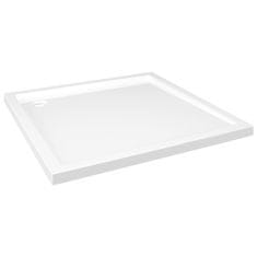 Vidaxl Čtvercová sprchová vanička ABS bílá 80 x 80 cm