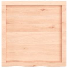Vidaxl Koupelnová deska 60x60x(2-4) cm neošetřené masivní dřevo
