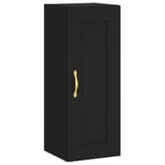 Greatstore Skříň highboard černá 34,5 x 34 x 180 cm kompozitní dřevo