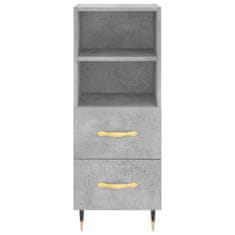 Vidaxl Skříň highboard betonově šedá 34,5x34x180 cm kompozitní dřevo