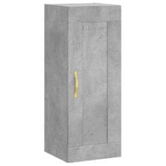 Greatstore Skříň highboard betonově šedá 34,5x34x180 cm kompozitní dřevo