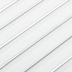 Vidaxl Nábytková dvířka lamelový design bílá 39,5 x 39,4 cm borovice