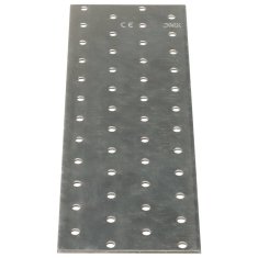 Greatstore Perforované destičky 20 ks 2 mm 240 x 80 mm pozinkovaná ocel