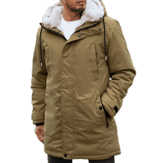 Dstreet Pánská zimní bunda IMMA tmavě béžová tx4602 XL