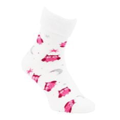  dámské barevné teplé froté ohrnovací ponožky sovičky 6501723 2pack, 35-38