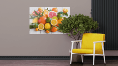 Allboards ,Skleněná magnetická tabule- dekorativní obraz CITRUSY,TS96_40016