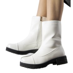 Bílé zateplené klasické boty velikost 41