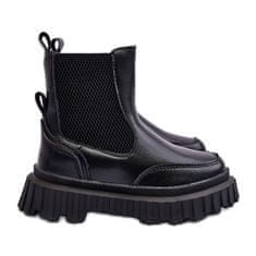 Dětské boty na zip Fleece Black velikost 26