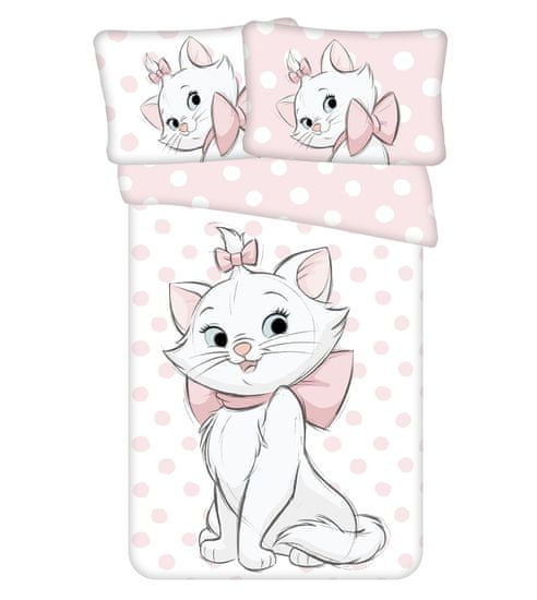 Jerry Fabrics  Disney povlečení do postýlky Marie Cat Dots 03 baby 100x135, 60x40 cm