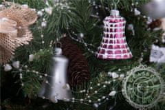 Decor By Glassor Vánoční ozdoby, zvonek růžový lak