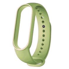 BStrap Silicone řemínek na Xiaomi Mi Band 5/6/7, light green