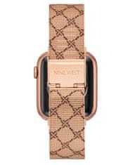 Nine West řemínek mesh růžovozlatý se vzorem, pro Apple Watch 38-41mm