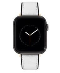 Nine West řemínek z veganské kůže bílo-černý, pro Apple Watch 38-41mm