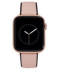 Nine West řemínek z veganské kůže růžovo-černý, pro Apple Watch 38-41mm