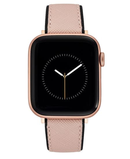 Nine West řemínek z veganské kůže růžovo-černý, pro Apple Watch 42-45mm