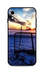 TopQ Kryt iPhone XR silikon Hockey Sunset 49097