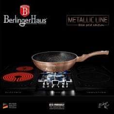 Berlingerhaus wok s mramorovým povrchem 28 cm Rosegold Metallic Line BH-1512