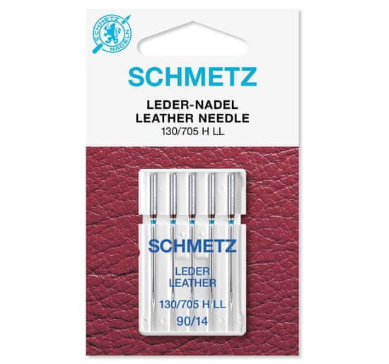 Schmetz Jehly na kůži 130/705 H LL VDS 90 LEATHER